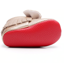 Load image into Gallery viewer, Rose Gold Baby Red Bottoms Shoes