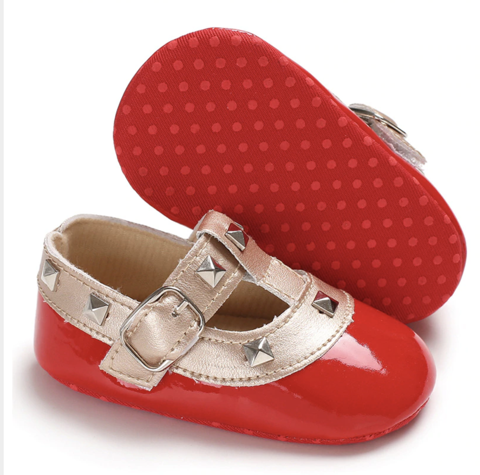 Valen Tiny Shoes In Red For Babies Inspired by Valentinos Baby Feet