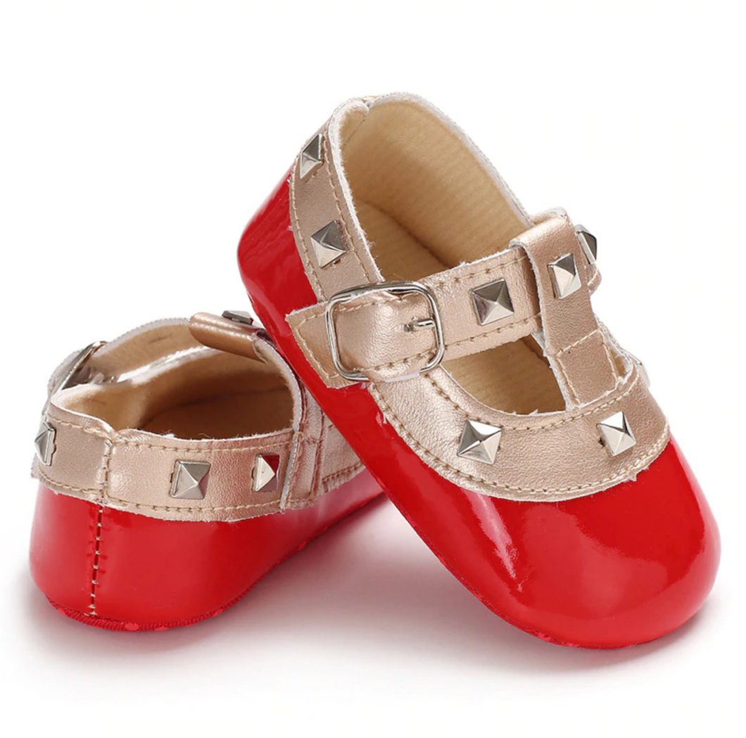 Valen Tiny Shoes in Red for Babies Inspired by Valentinos 7 12 Months